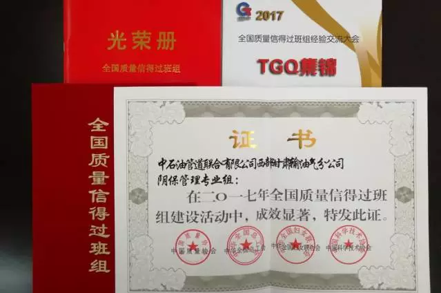 消防柴油机泵金属软接头：甘肃分公司阴保小组获“全*质量信得过班组”称号