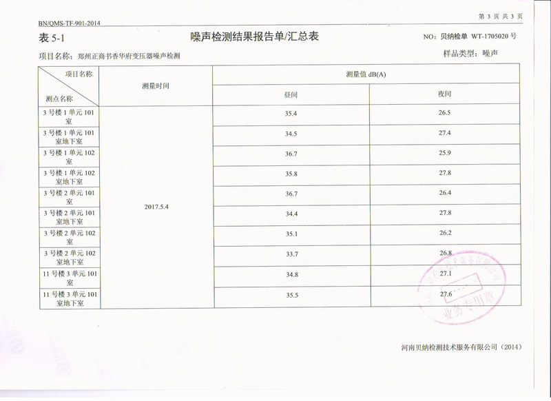 【郑州书香华府】地下室变压器噪音振动治理用弹簧减震器