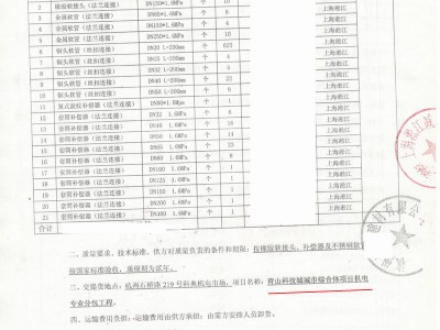 【合同】城市综合体项目配套铜头丝扣金属软接头